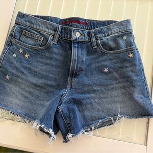 Lucky Brand Star Embellished Jean Shorts